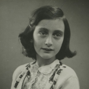 archival image of Anne Frank
