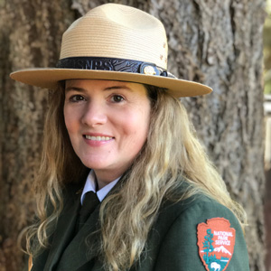Tracy Swartout in park ranger uniform