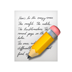 Emoji of a notebook and pencil