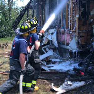 Columbia-Richland Fire Department fights fire.