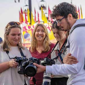 Renée Ittner-McManus with her photography students at the SC State fair.