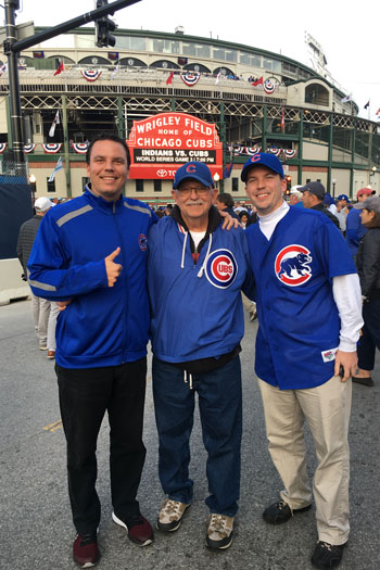 Cubs fan Andrew Kitick