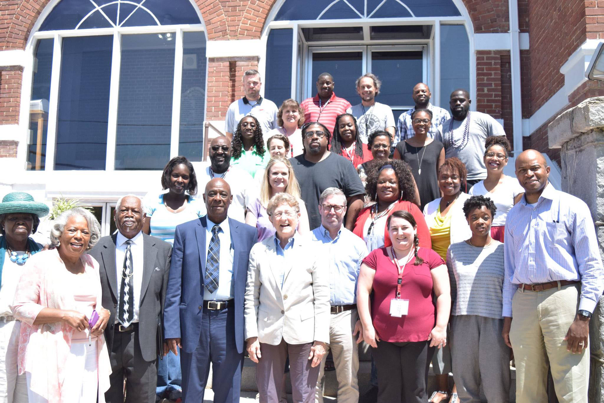 Civil rights teacher institute participants and leders