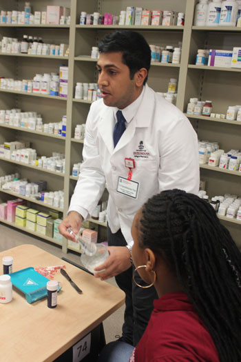 third year pharmacy student Tej Patel