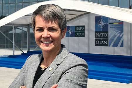 Wendy Bashnan at NATO headquarters