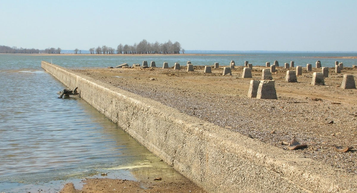 what is left of the Belvidere foundation