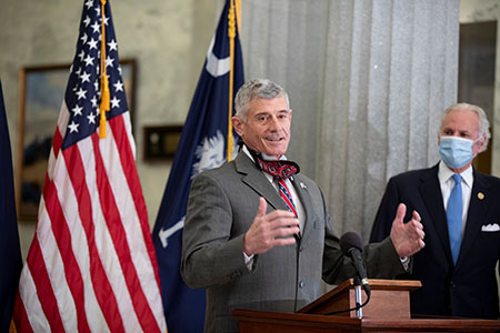 South Carolina Gov. Henry McMaster and University of South Carolina President Bob Caslen unveiled a statewide initiative in February, 2021 to develop a cyber ecosystem strategy. This plan will further align the state’s existing cyber initiatives, strengthen technical capability and capacity, and attract cyber executives, workers, and investors to the state. This is an opportunity to further position South Carolina as a highly competitive player in the cyber industry, and to train, attract, and produce a workforce for the economy’s high-tech, high-paying jobs.   The first step in this effort is to conduct a nine-month study to assess the state’s current cyber assets and analyze strengths and gaps. This comprehensive inventory includes cybersecurity companies, enabling organizations, workforce, education and training programs, key policies, defense partnerships, and economic incentives. This study will also include engagement with a wide range of cyber stakeholders.   Gov. McMaster tapped the University of South Carolina to lead this study.  To perform this critical work, UofSC’s Office of Partnerships, Innovation, and Economic Engagement (OIPEE) engaged longtime university partner kglobal, a Washington, DC-based strategic consulting firm. kglobal formed a unified team with Simon Everett, Ltd., an analytic design firm that specializes in research and strategic planning services. Together, kglobal and Simon Everett have performed similar studies examining the cybersecurity economy and workforce in other regions and states.  Prior to this cyber initiative, kglobal and Simon Everett have provided business diversification support to 26 companies across South Carolina on behalf of the SC Department of Employment and Workforce and Department of Commerce, under a grant program from the Department of Defense’s Office of Local Defense Community Cooperation. The team has also supported outreach efforts for OIPEE since 2017.  “kglobal and Simon Everett are trusted partners of the state and UofSC,” said Bill Kirkland, executive director of UofSC’s OIPEE. “We have seen them successfully advance economic, workforce, and defense industry development initiatives in many other states, and we trust their perspectives and insights to inform the evolution of South Carolina’s cyber ecosystem.”  The strategic cyber plan is slated for delivery to Gov. McMaster by the end of 2021.     About kglobal:  Headquartered in Washington D.C., kglobal is a full-service strategy firm with a diverse portfolio of global clients, including the U.S. military, trade associations, think tanks, Fortune 100 companies, manufacturers, and government agencies at the state and federal level. They employ inventive, but tested, tactics and best practices gleaned from our commercial campaigns and marry them with a full range of professional and technical services to execute campaigns for private business entities and government agencies alike.   About Simon Everett:  Simon Everett is an analytic design firm that specializes in research, analysis, and strategic planning to address a wide range of economic development, international development, global security, and organizational challenges. Simon Everett’s client list includes the U.S. Department of State, U.S. Trade and Development Agency, U.S. International Development Finance Corporation, U.S. Special Operations Command, U.S. Air Force Research Laboratory, the Commonwealth of Kentucky, the Colorado Springs Chamber of Commerce and Economic Development Corporation, and dozens of companies in industries including engineering, manufacturing, healthcare, information technology, construction, and training.