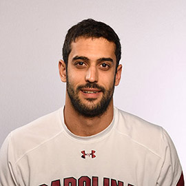 Itay Goldfaden smiles at the camera