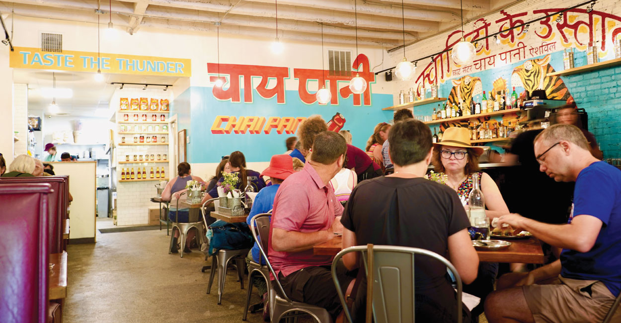 Interior of Chai Pani restaurant