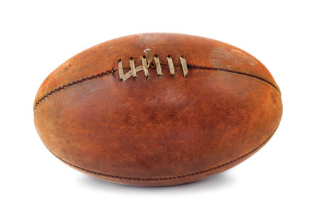 vintage football isolated