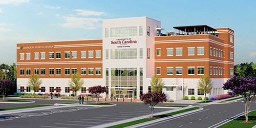 A rendering of the new nursing building