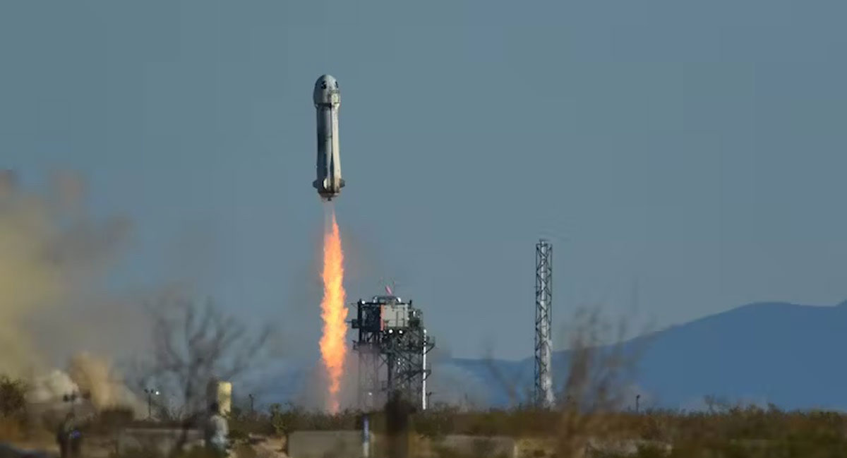 Space companies like Jeff Bezos’ Blue Origin have been taking tourists to the edge of space.Patrick T. Fallon/AFP via Getty Images