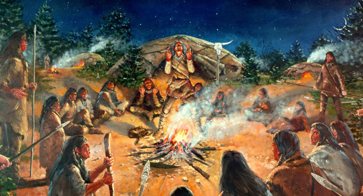 Clovis hunter-gatherers lived in small, mobile groups, likely following animal migrations over long distances. Martin Pate/Southeast Archeological Center, National Park Service