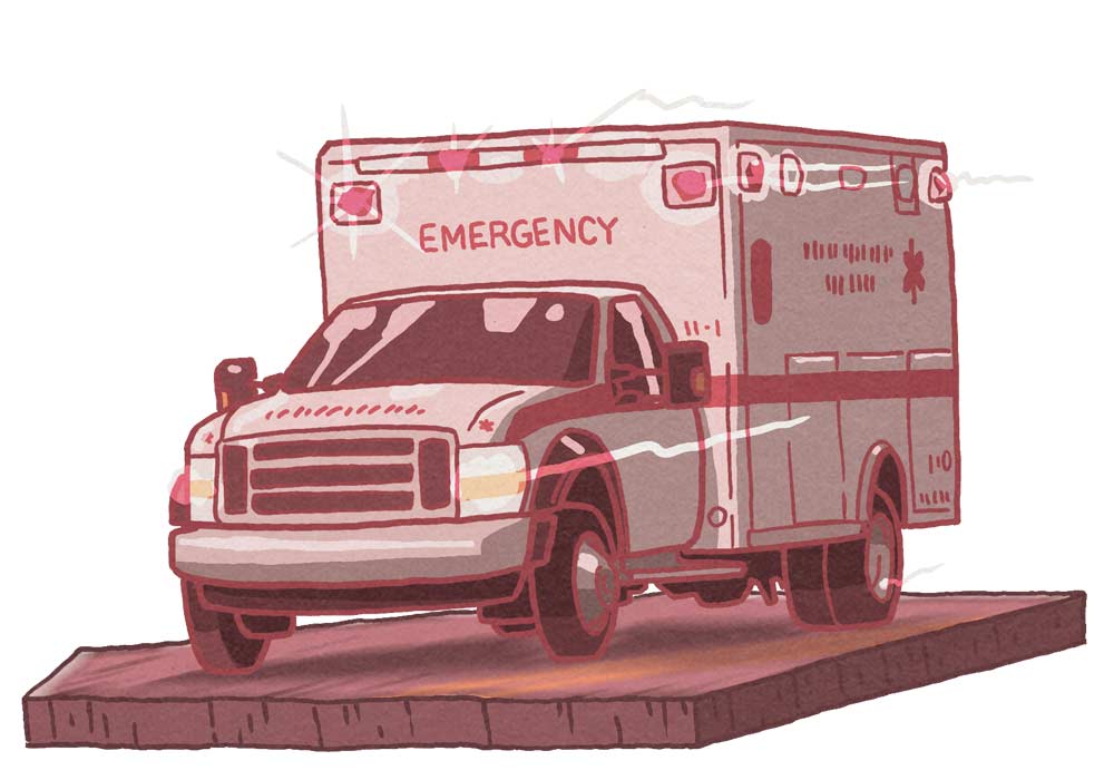 An illustration of an ambulance.