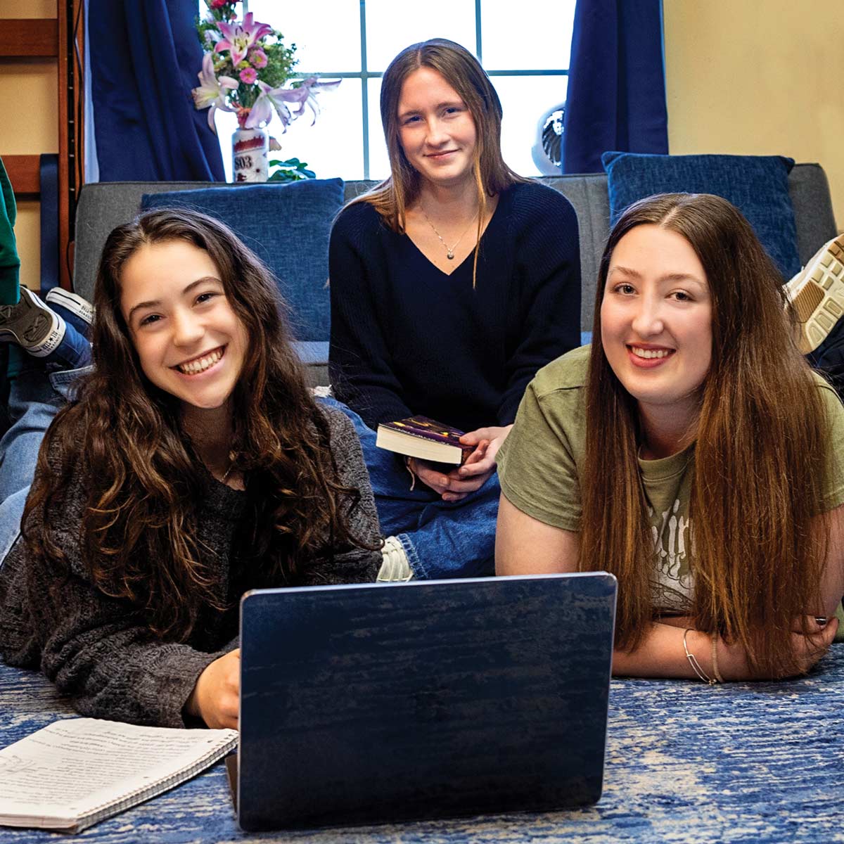 (from left) Addie Ayler, Abby Edwards and Jess Deery