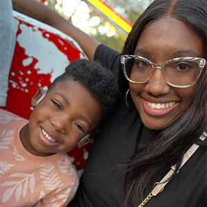 LaQuisha Brown and her son.