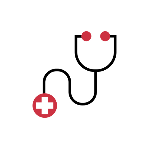 drawing of a stethoscope