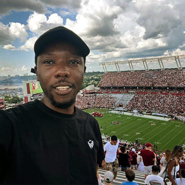 Photo of Louis Owusu-Berko at Williams-Brice Stadium