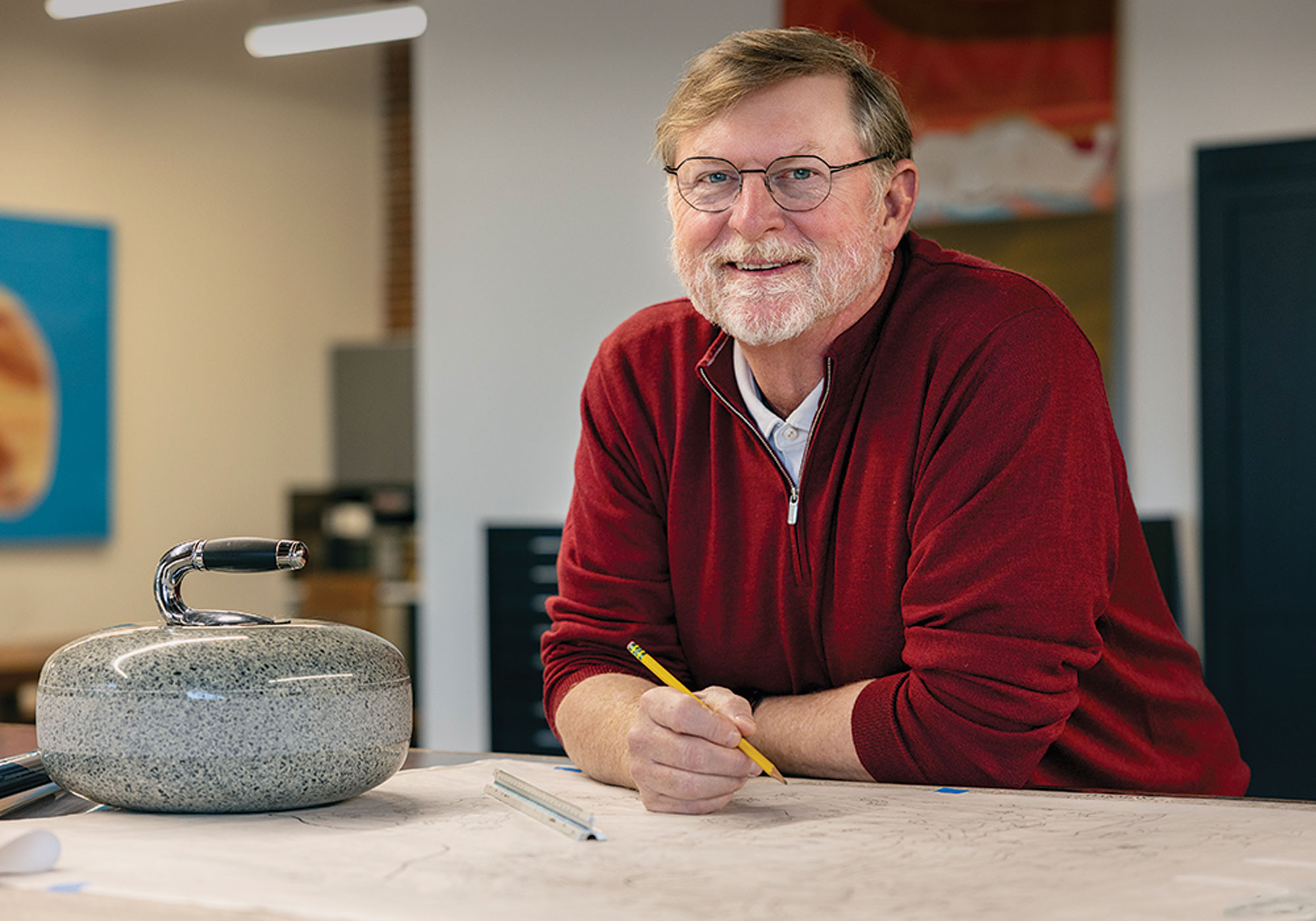 Beau Welling in his Greenville studio.