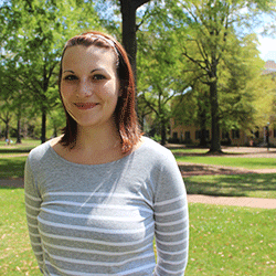 Maranda Rosier is this year's chairperson of the university's Out of the Darkness Walk.