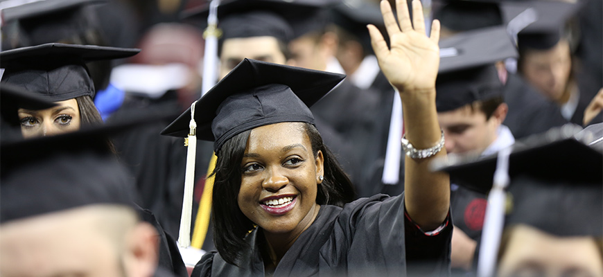 African-American student at graduation