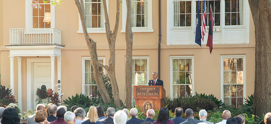 Harris Pastides at the State of the University 